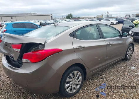2013 Hyundai Elantra Gls from USA, damaged, VIN 5NPDH4AE0DH177040